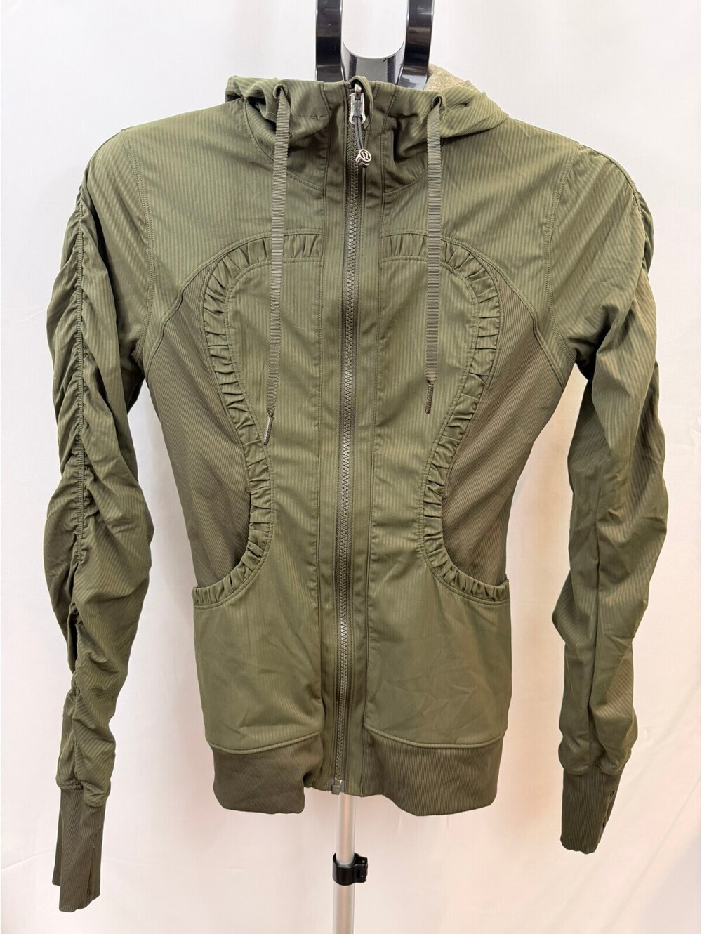 Lululemon Dance Studio Jacket III Reversible Dark Olive Size 4